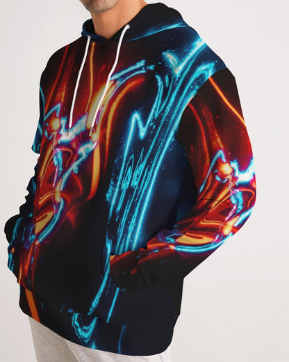 ELECTRICLY BLUE AND RED DESIGN BY FLIPSTYLEZ Men's Hoodie
