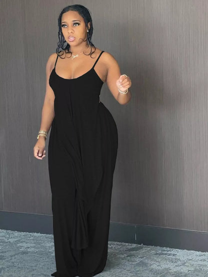 Asymmetrical Hem Cami and Pants Set