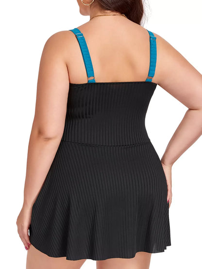 Ruched One-Piece Swim Dress