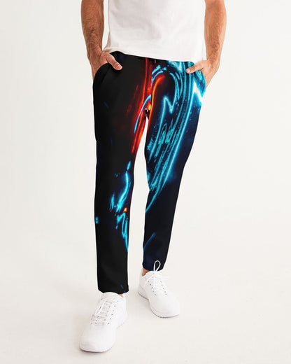 ELECTRICLY BLUE AND RED DESIGN BY FLIPSTYLEZ Men's Joggers