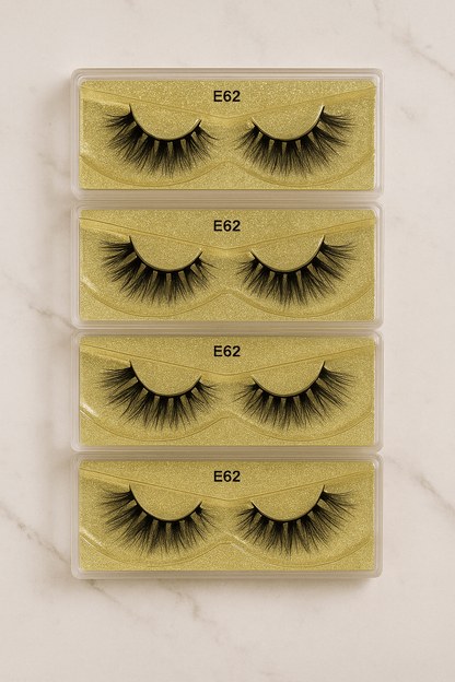 Golden Whisper – E62 Elegant Strip Lash