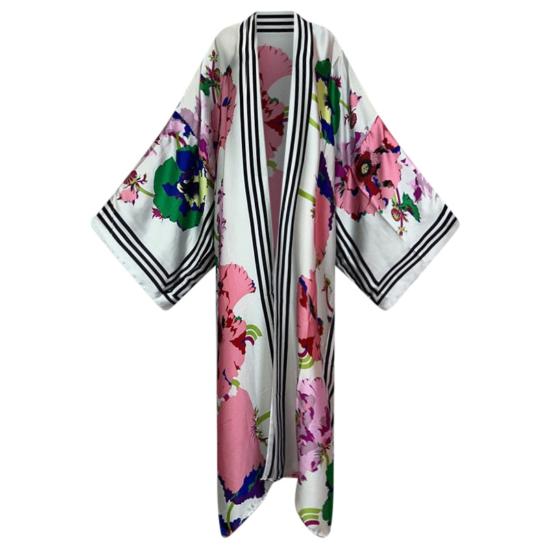 Floral Fusion Kimono