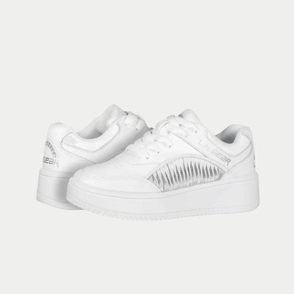 LA Gear Kids Flame Lowtop | White